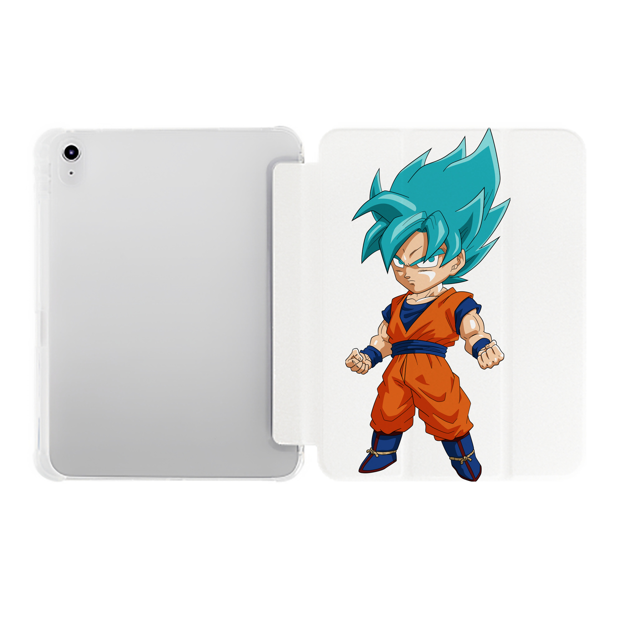 （画像用） ドラゴンボール 孫 悟飯（そんごはん）DRAGON BALL Son Gohan IPad ケース ペン収納付き 三つ折りスタンド PUレザー×シリコン 対応機種9.5/10.5/10.9インチ